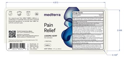 Package Label (Med Terra Pain Relief Menthol Roll On)